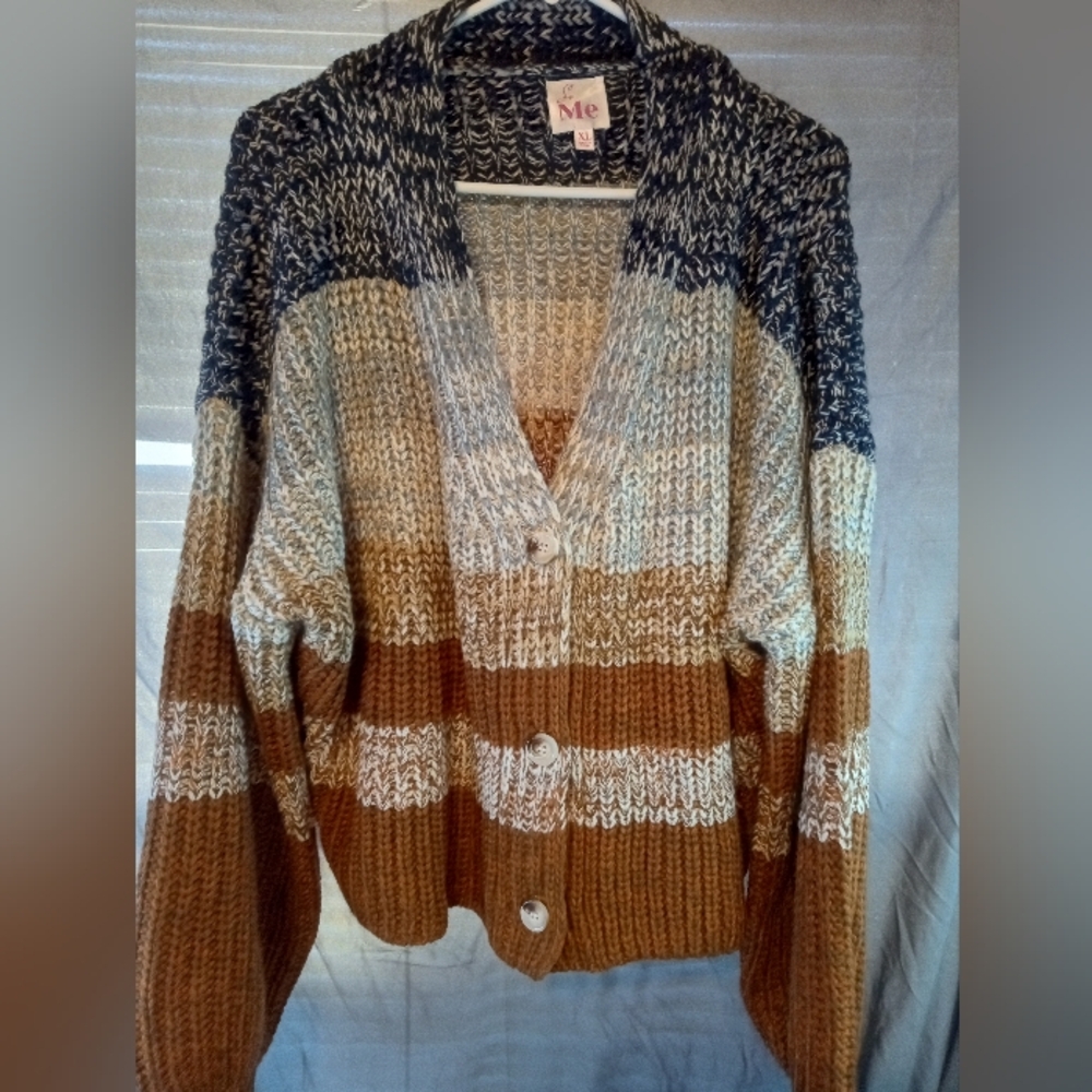 So Me Women's Multi-Color Knit Cardigan